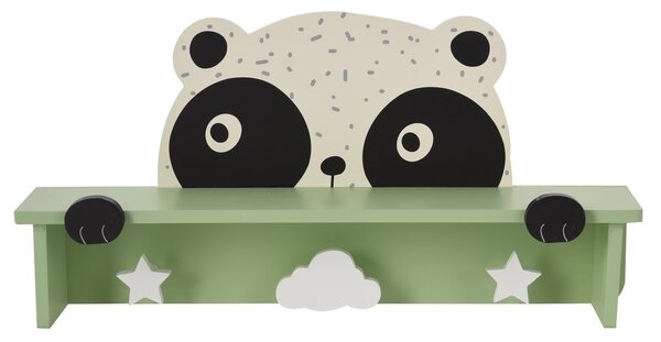 Cuier din lemn cu poliță Hatu, panda