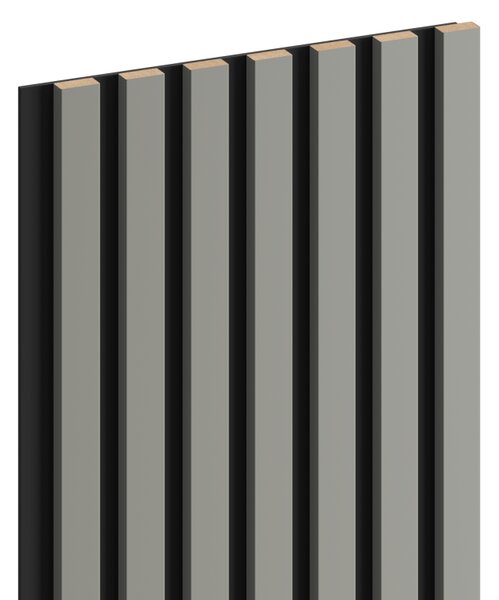 Mexen Lam-B, lamele de perete 275 × 31,5 cm, placă HDF 4 mm, gri mat, S100-275317-2812-052