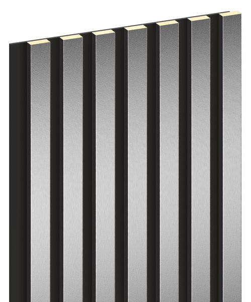 Mexen Lam-B, lamele de perete 275 × 31,5 cm, placă HDF 4 mm, argintiu, S100-275317-2812-056
