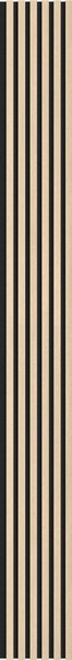 Mexen Lam-F, lamele acustice de perete 275 × 30 cm, suport din fetru 8 mm, furnir tehnic, stejar nisipos, S105-275307-3015-001