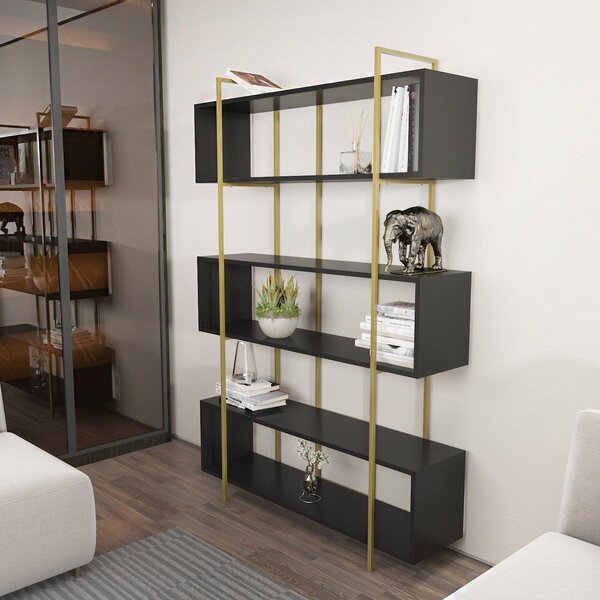 Biblioteca Hugi Lux cu 6 Rafturi, 120x180x30 cm