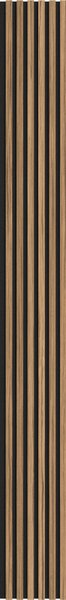 Mexen Lam-F, lamele acustice de perete 275 × 30 cm, suport din fetru 8 mm, furnir tehnic, nuc deschis, S105-275307-3015-017
