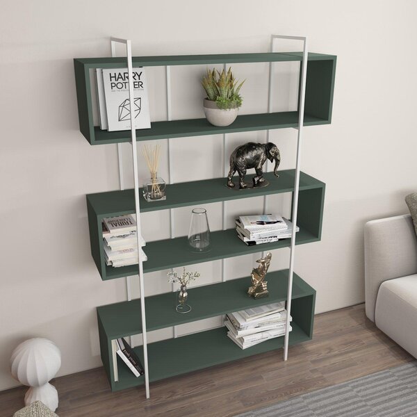 Biblioteca Hugi Lux cu 6 Rafturi, 120x180x30 cm