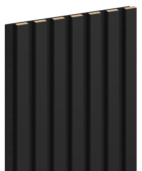 Mexen Lam-F, lamele acustice de perete 275 × 31,5 cm, fetru 6 mm, negru mat, S105-275317-2812-053