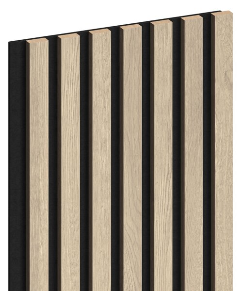 Mexen Lam-F, lamele acustice de perete 275 × 31,5 cm, fetru 6 mm, stejar perlat, S105-275317-2812-058