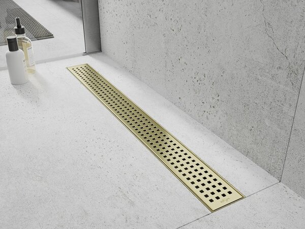 Capac de jgheab Mexen Flat M08 70 cm, auriu mat, 1A25070