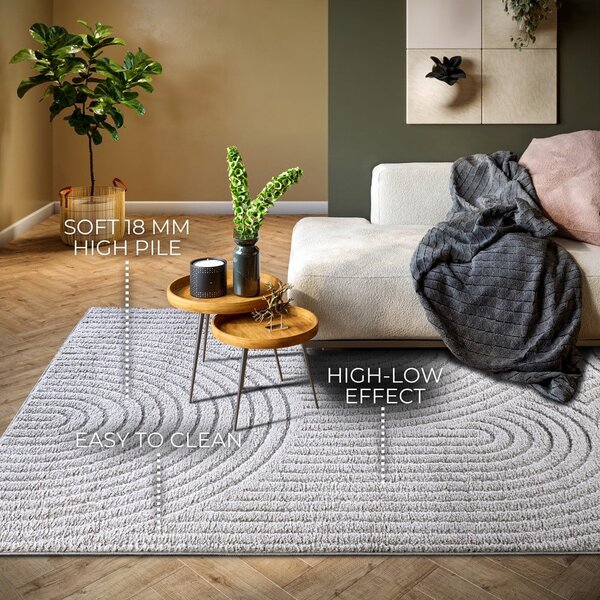 Covor gri deschis 120x170 cm Panglao New York Light Grey – Elle Decoration