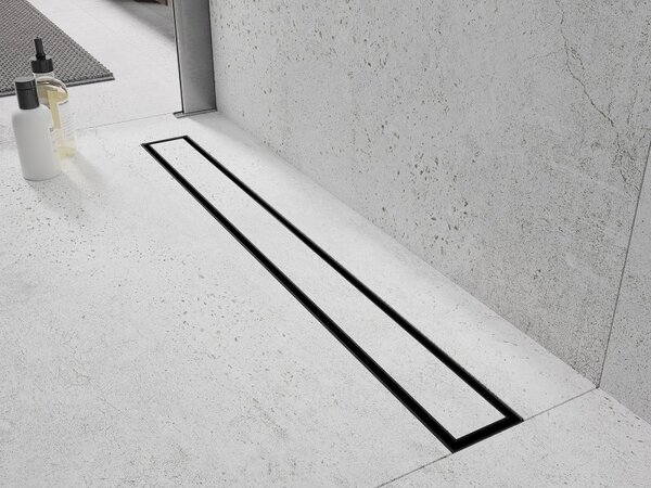Rigolă de duș Mexen Flat 360° M13 2 în 1, 60 cm, grafit periat, 1E10060-40
