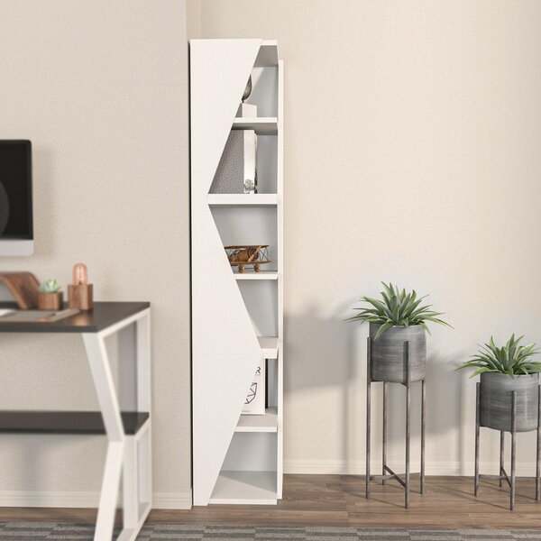 Biblioteca Rawo cu 6 Rafturi Design Elegant, 32x165x32 cm