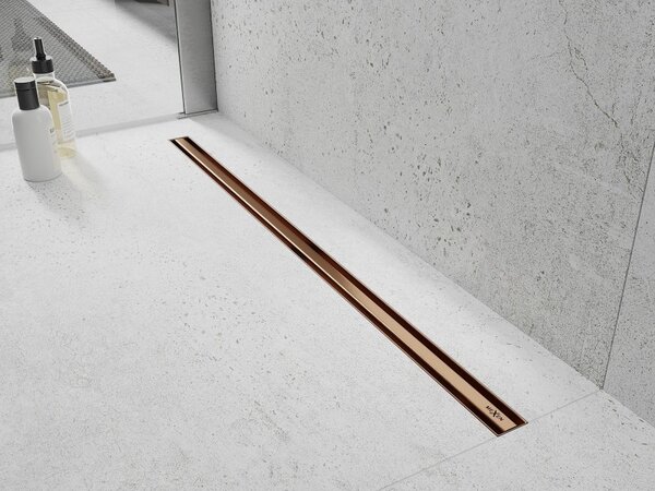 Rigolă de duș Mexen Flat 360° Slim 50 cm, cupru mat, 1C41050