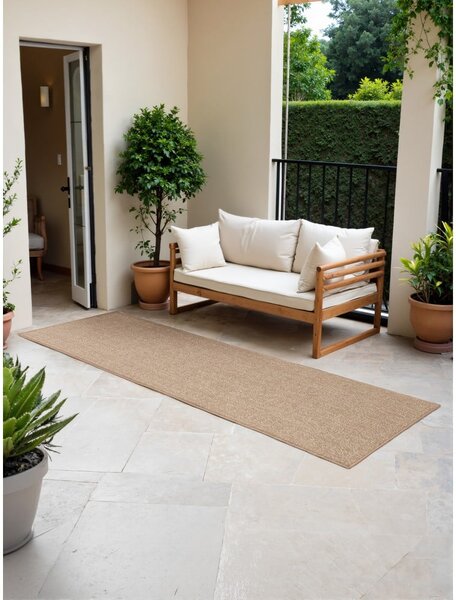 Covor tip traversă pentru interior și exterior bej/fildeș 80x250 cm Duet Kona – NORTHRUGS