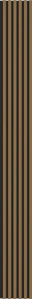 Mexen Lam-B, lamele acustice de perete 275 × 30 cm, placă HDF 4 mm, furnir tehnic, tec auriu, S100-275307-3015-014