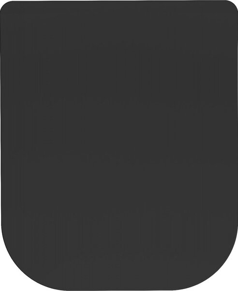 Mexen - Scaun WC SLIM DUROPLAST pentru vas de toaleta TEO negru (0801), inchidere soft, 39060185