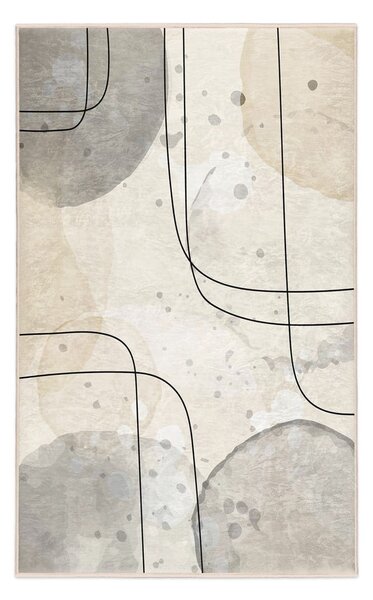 Covor gri/crem lavabil 120x180 cm Simple Lines – Mila Home