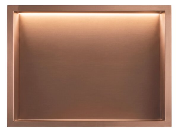 RAFT BAIE INCASTRAT PERETE LED 30x45 brush copper