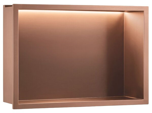 RAFT BAIE INCASTRAT PERETE LED 30x45 brush copper