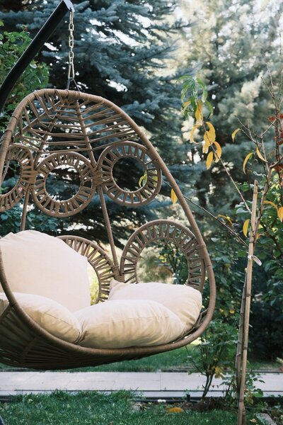 Balansoar de Gradina cu un singur loc Naso, Diverse culori, 110x196x110 cm