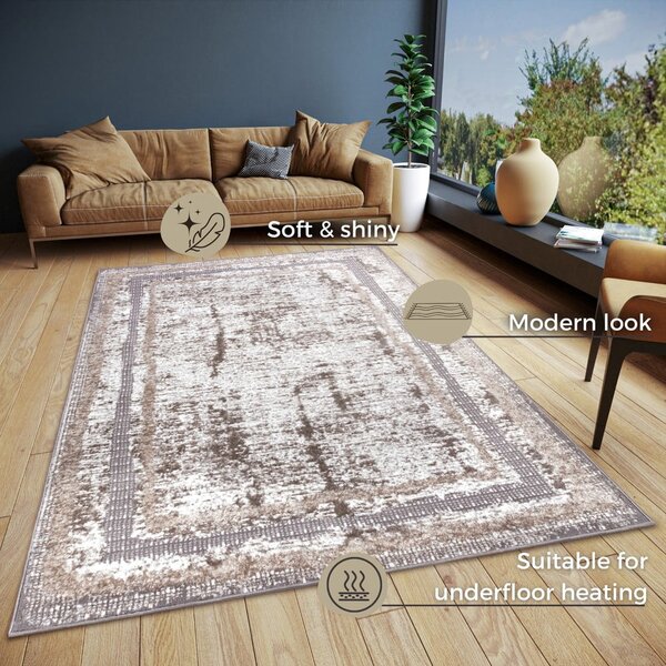 Covor bej/argintiu 57x90 cm Shine Classic – Hanse Home