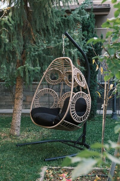 Balansoar de Gradina cu un singur loc Naso, Diverse culori, 110x196x110 cm