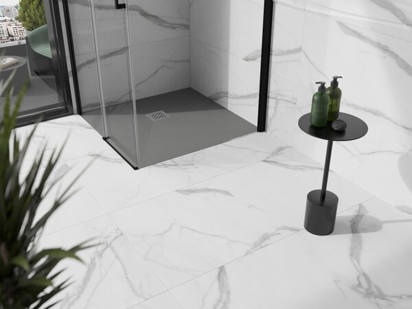 Mexen Stone+, cada pătrată din compozit mineral 70 x 70 cm, gri-beton, 44617070