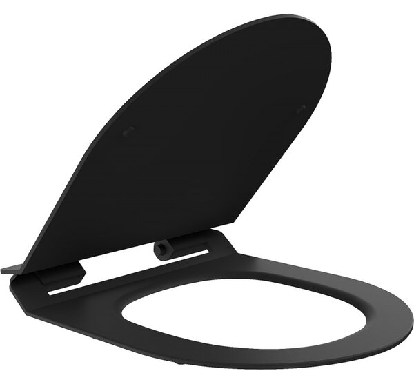 Mexen Scaun WC SLIM DUROPLAST pentru vas WC LENA RICO SOFIA CARMEN (804) | închidere soft, negru, 39010185