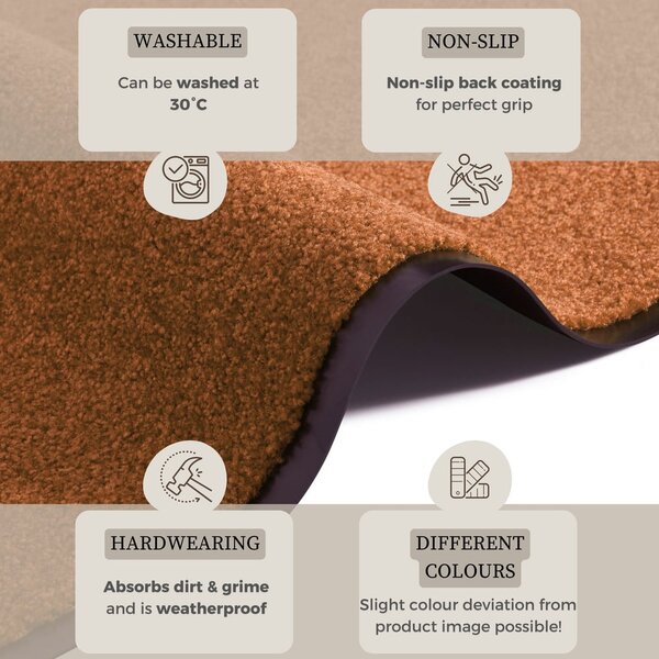 Covor Hanse Home Wash & Clean, 39 x 58 cm, portocaliu
