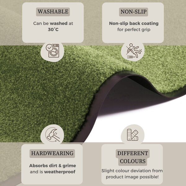 Covor Hanse Home Wash & Clean, 39 x 58 cm, verde