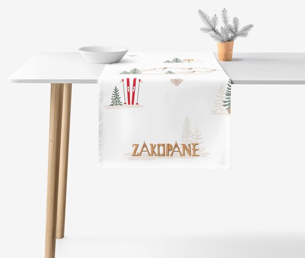 Goldea napron de masă 100% bumbac - zakopane 20x120 cm