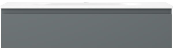Mexen Orio, mobilier baie 100 cm cu lavoar Vela, 1 sertar, grafit mat/alb mat, 91A10-10023-1-BF66-W23M01