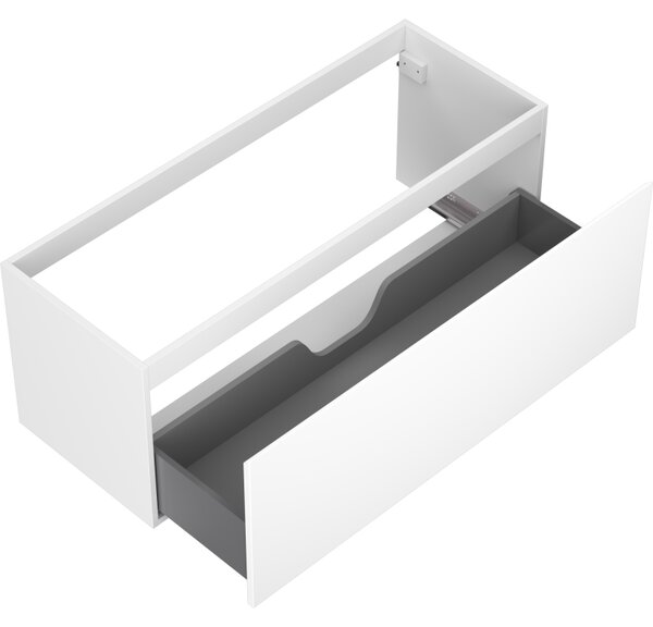 Mexen Orio, mobilier baie 120 cm, 1 sertar, alb mat, 91A10-12047-1-BF01