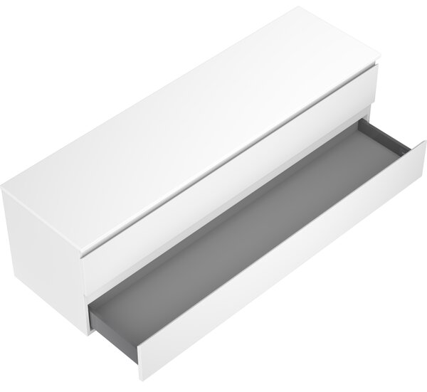 Mexen Orio, mobilier de baie 160 cm cu blat, 2 sertare, alb mat, 91A10-16047-2-BFFC01