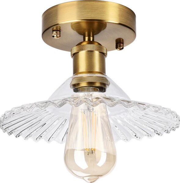 Lustră aplicată TRISH 1xE27/15W/230V auriu/clar