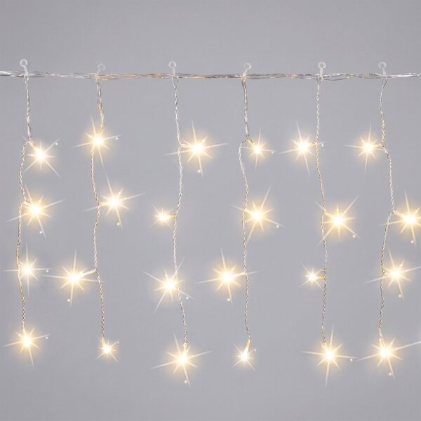 Aigostar - Ghirlandă LED de Crăciun pentru exterior 200xLED 8x0,4m IP44 alb cald
