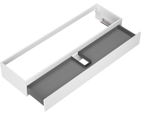 Mexen Orio, mobilier baie 160 cm, 1 sertar, alb mat, 91A10-16023-1-BF01