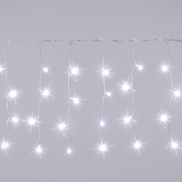 Aigostar - Ghirlandă LED de Crăciun pentru exterior, 200 LED, 8x0,4 m, IP44, alb rece