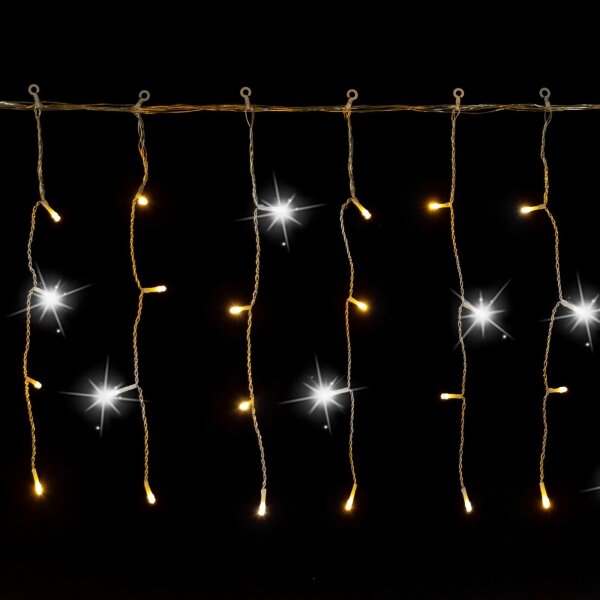 Aigostar - Ghirlandă LED de Crăciun pentru exterior 200xLED 8x0,4m IP44 alb cald