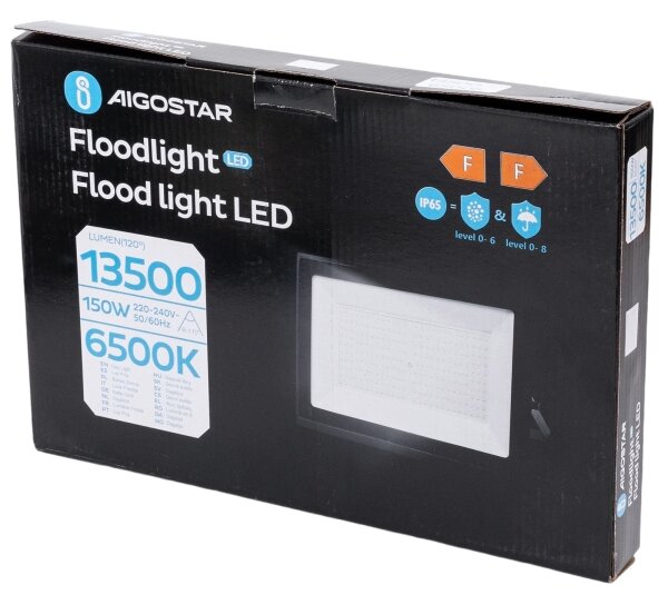 Aigostar - Proiector LED/150W/230V 6500K IP65 negru