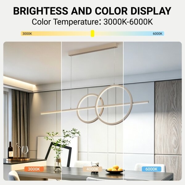 BRILAGI - Lustru LED reglabil pe cablu SIGNATURE LED/53W/230V 120 cm bej + telecomandă