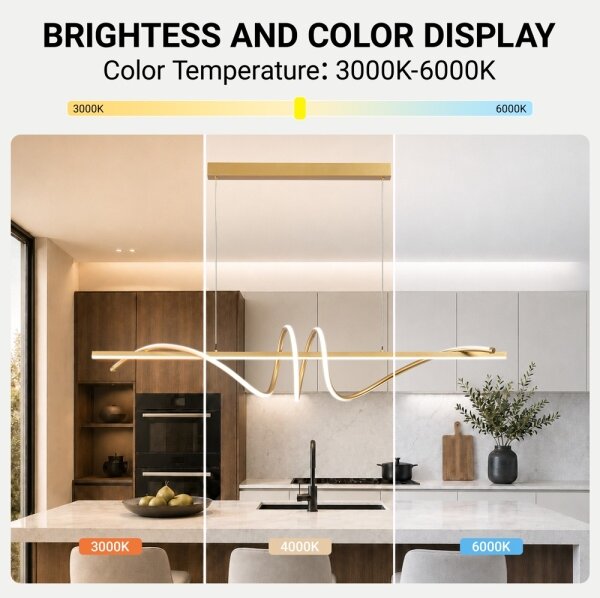 BRILAGI - Lustru LED dimabil pe cablu SIGNATURE LED/50W/230V 120 cm auriu + telecomandă