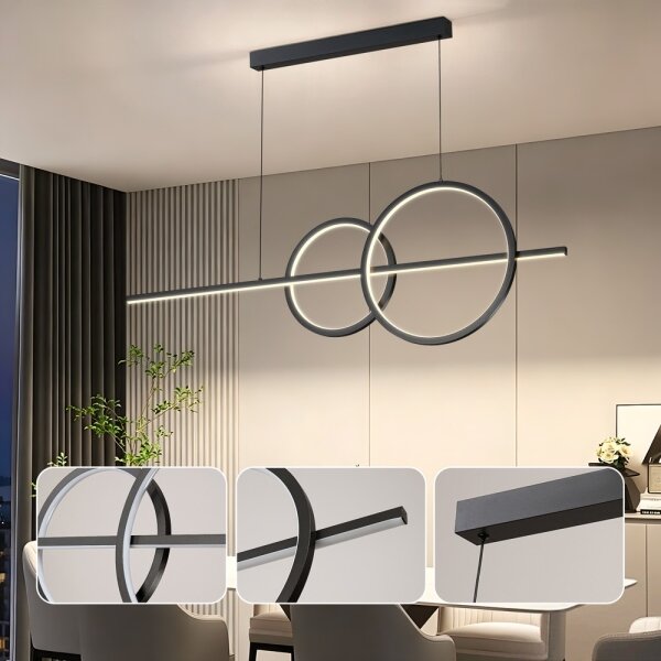 BRILAGI - Lustră LED reglabilă pe cablu SIGNATURE LED/53W/230V 120 cm neagră + telecomandă