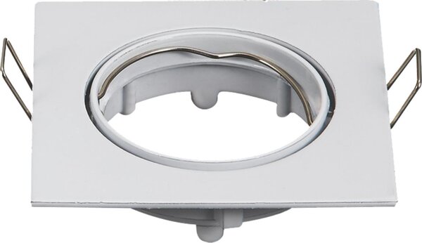 Aigostar - Cadru pentru spot încastrat GU10 8,2x8,2 cm alb