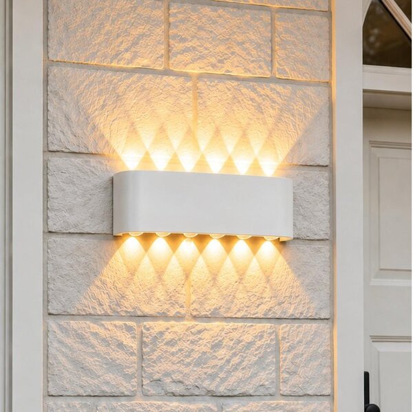Top Light -LED Aplică de perete pentru exterior RAY LED/10W/230V 3000/4000/6500K IP54 albă