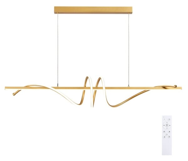BRILAGI - Lustru LED dimabil pe cablu SIGNATURE LED/50W/230V 120 cm auriu + telecomandă