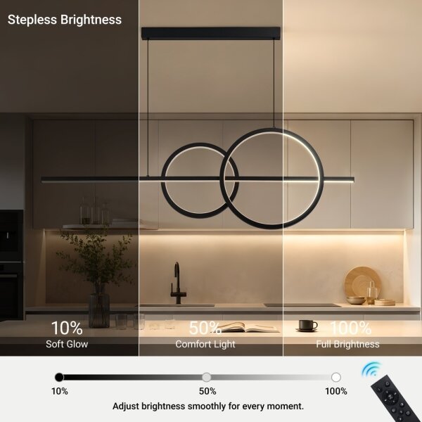 BRILAGI - Lustră LED reglabilă pe cablu SIGNATURE LED/53W/230V 120 cm neagră + telecomandă