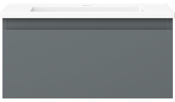 Mexen Orio, mobilier de baie 50 cm cu lavoar Otis, 1 sertar, grafit mat/alb mat, 91A10-05023-1-BF66-W18M01