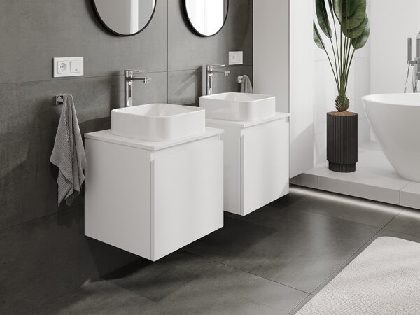 Mexen Orio, mobilier baie 50 cm, 1 sertar, alb mat, 91A10-05047-1-BF01