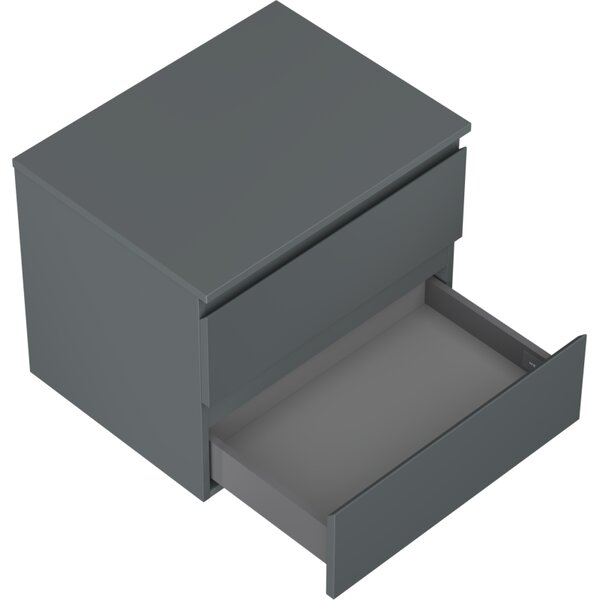 Mexen Orio, mobilier de baie 60 cm cu blat, 2 sertare, grafit mat, 91A10-06047-2-BFFC66