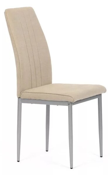 Scaun de dining, material textil bej, DCL-379 BG2