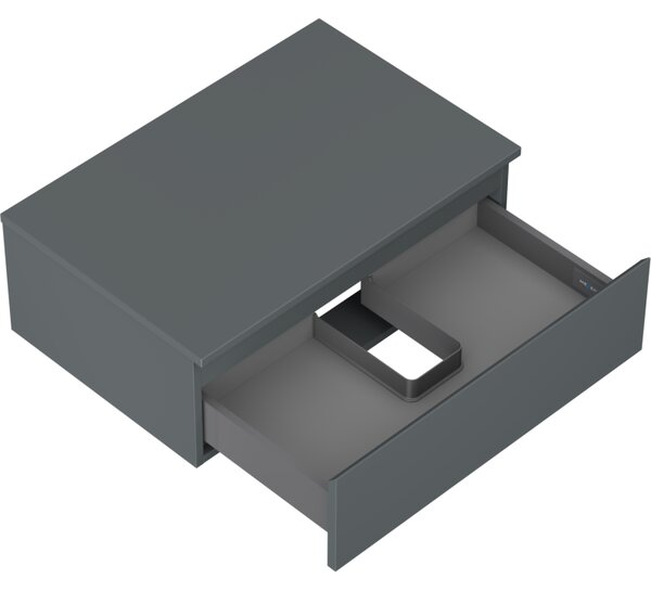 Mexen Orio, mobilier de baie 70 cm cu blat, 1 sertar, grafit mat, 91A10-07023-1-BFC66