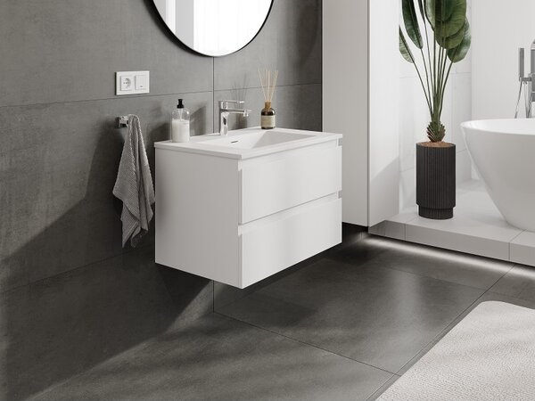 Mexen Orio, mobilier de baie 70 cm cu lavoar Otis, 2 sertare, alb mat, 91A10-07047-2-BFF01-W18M01